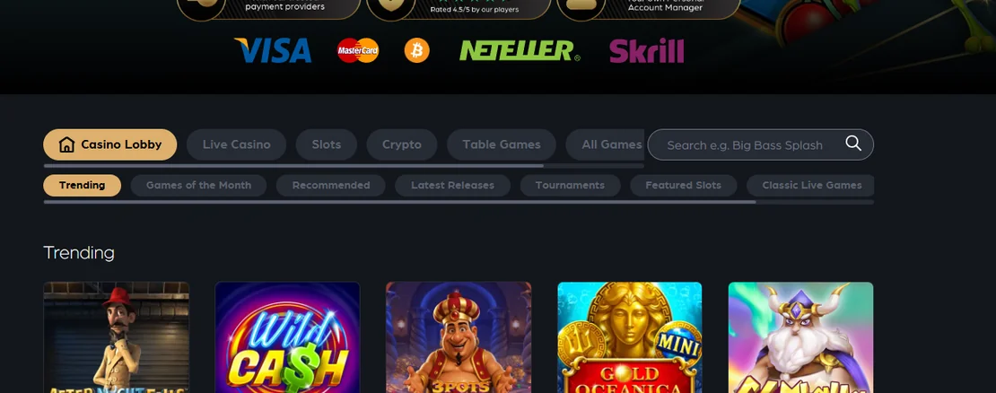 Browse Clubhouse Casino slots